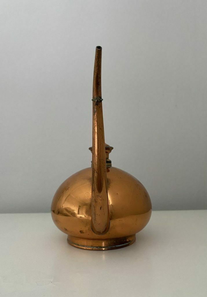 19c Antique Copper Oil Can By Sternau & Co photo vinterior