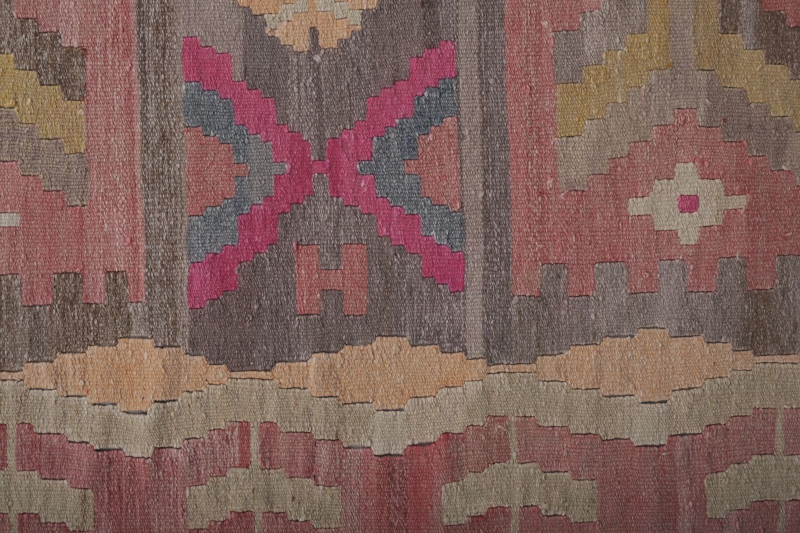 1970s Vintage Turkish Oushak Stair Kilim Runner photo vinterior