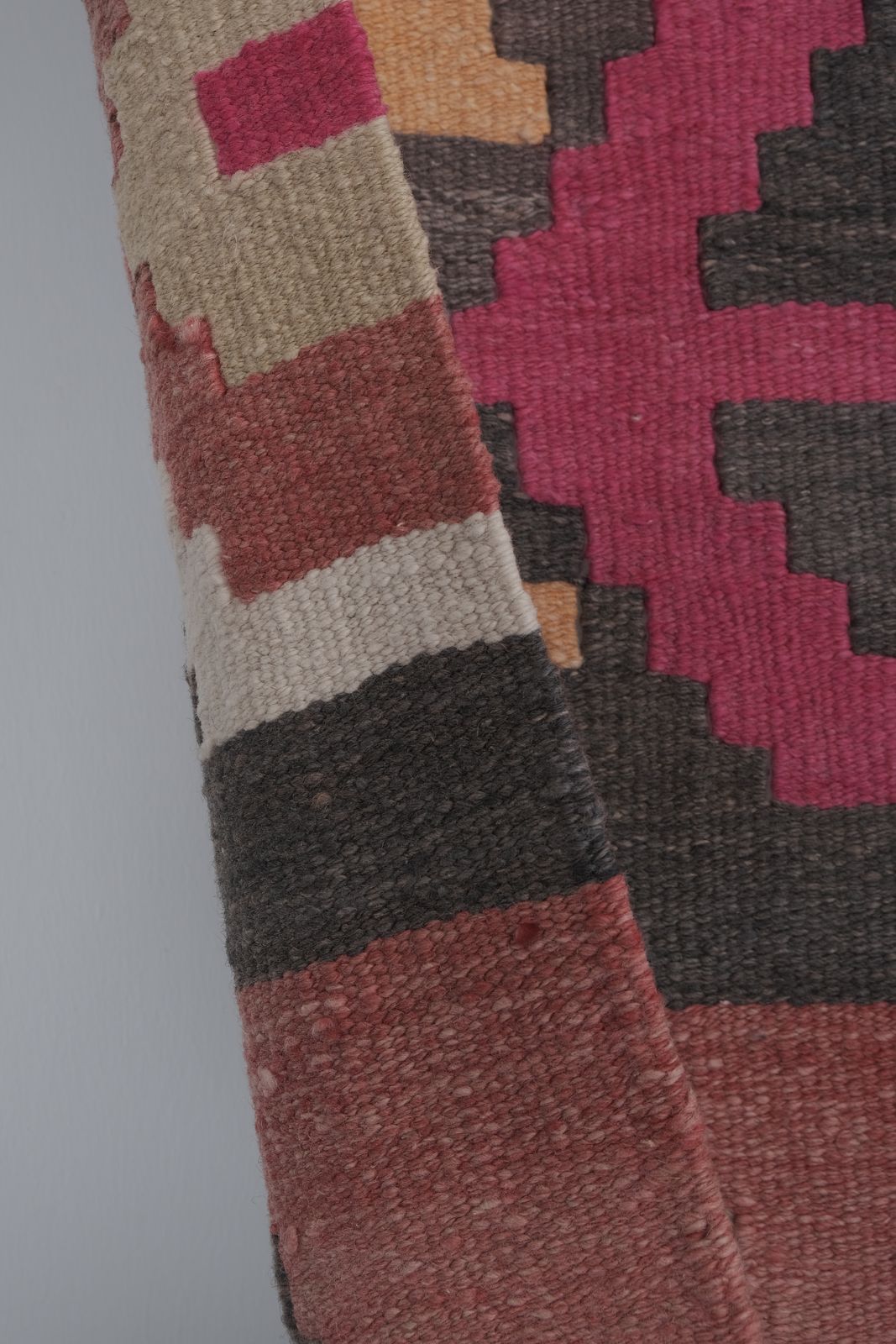 photo for sale 1970s Vintage Turkish Oushak Stair Kilim Runner