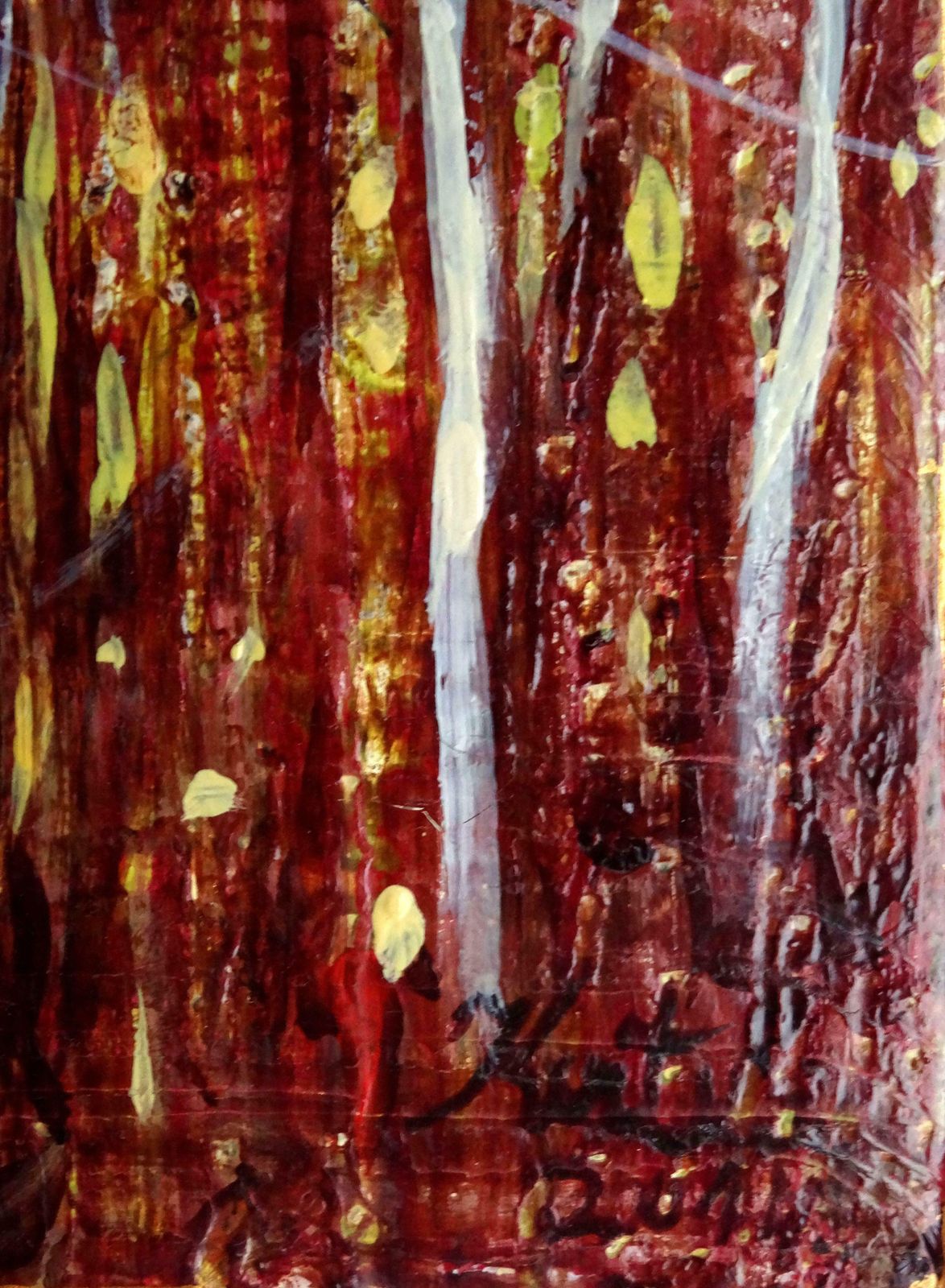 Kristine Kvitka Red Forest. 2014, Oil On Canvas,  2014 photo for sale