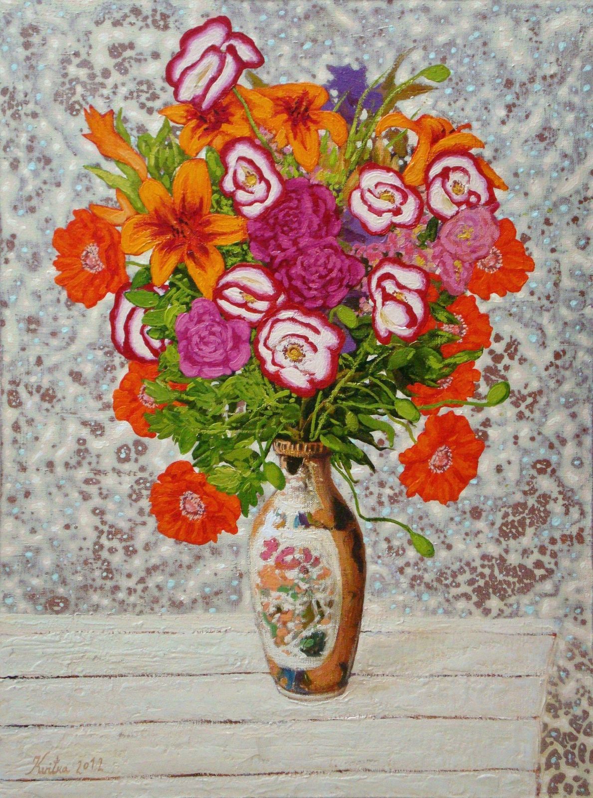 Kristine Kvitka Summer Flowers. 2012, Oil On Canvas