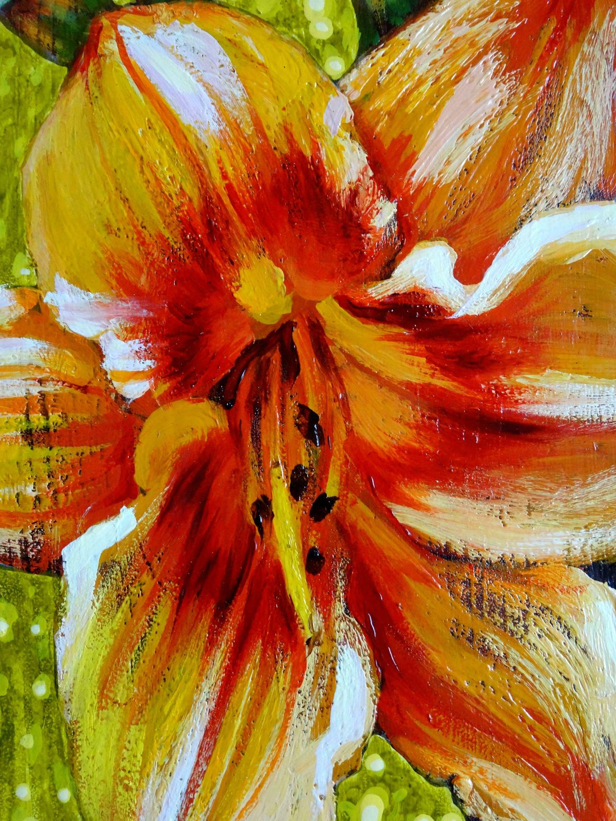 Kristine Kvitka Flower. 2012, Oil On Wood, photo furniture