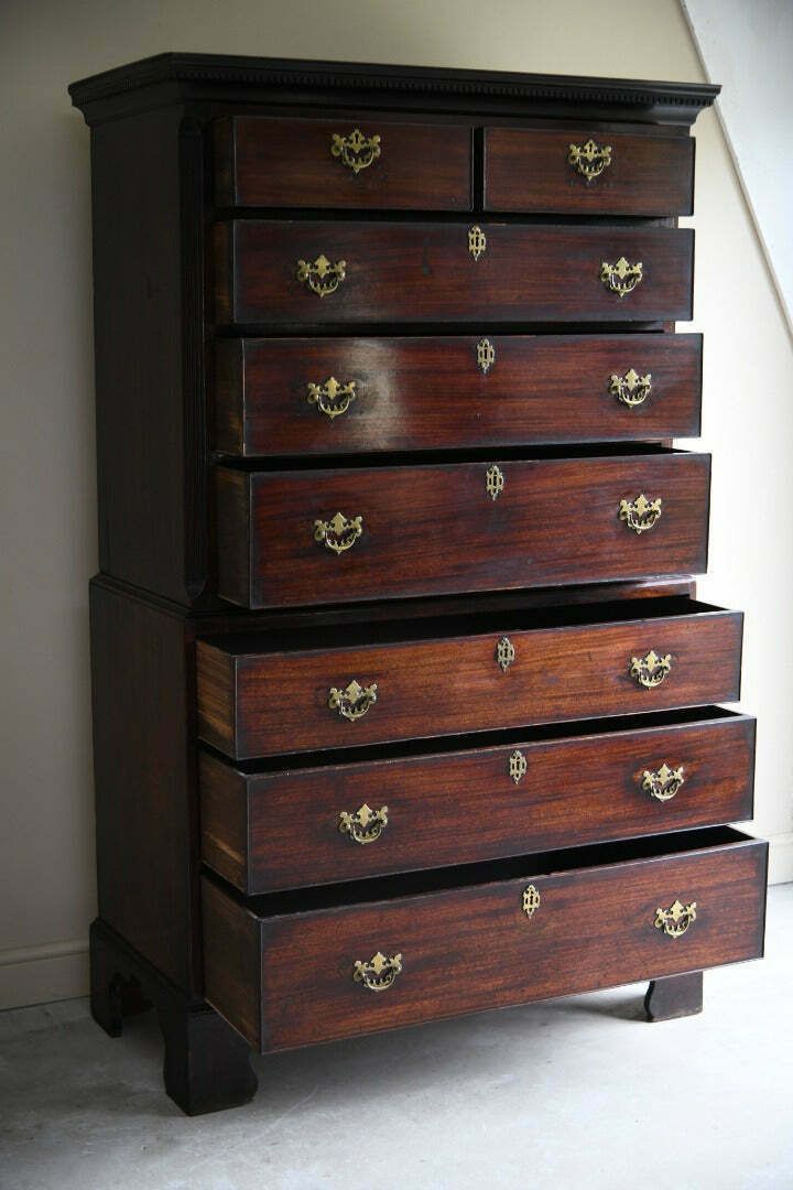 2495.0 Mahogany Georgian Chest On Chest photo