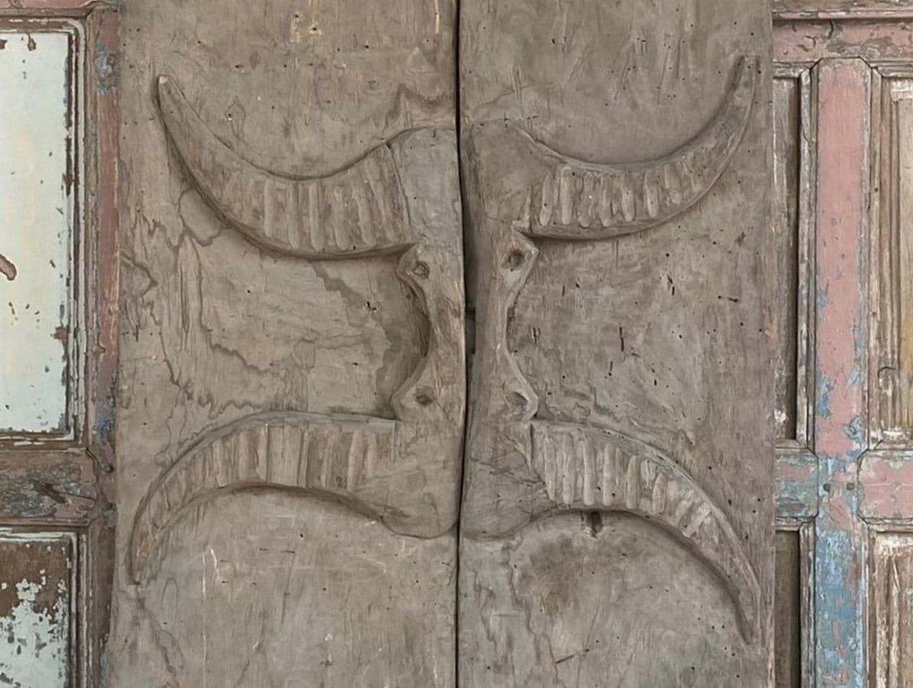 A Rare Set Of Tribal Doors From Nagaland photo furniture