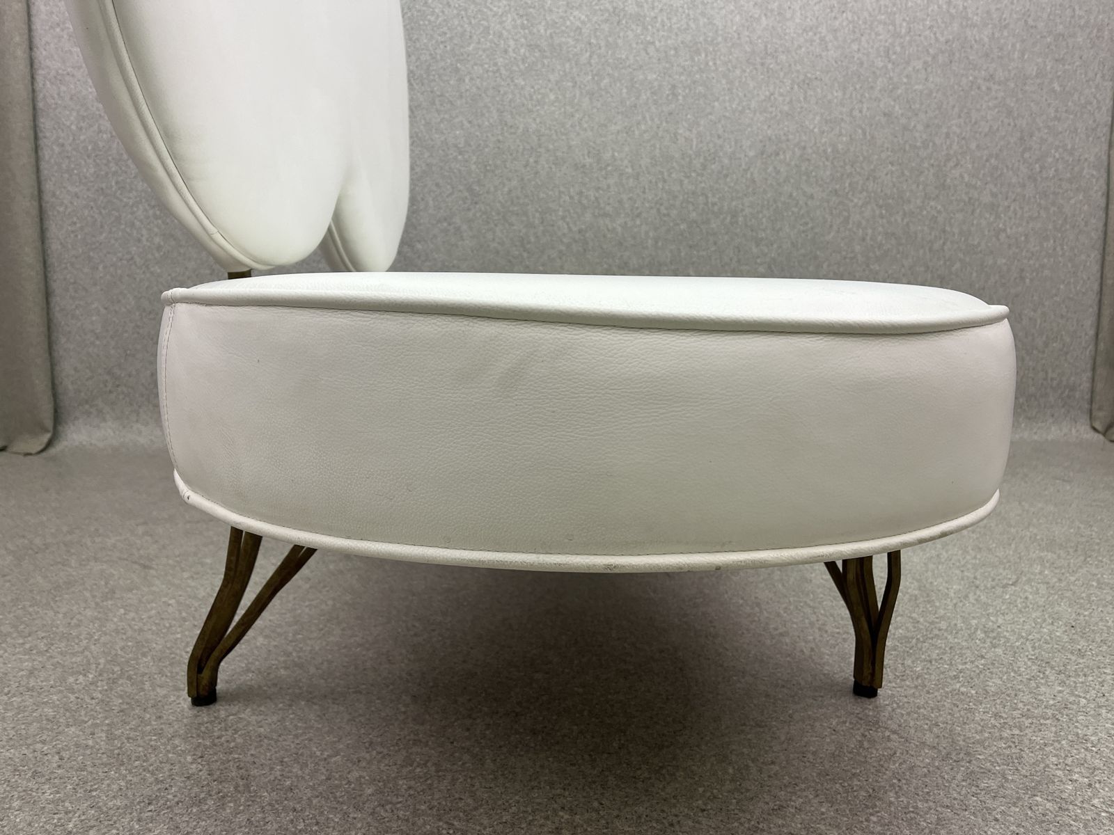 Unique Design Italy White Leather Fiammette Heart Sofa By Domusnova photo vintage