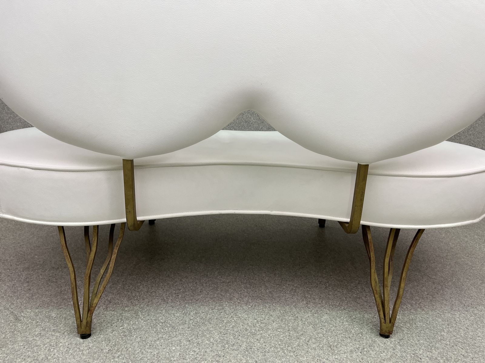 Furniture Unique Design Italy White Leather Fiammette Heart Sofa By Domusnova photo