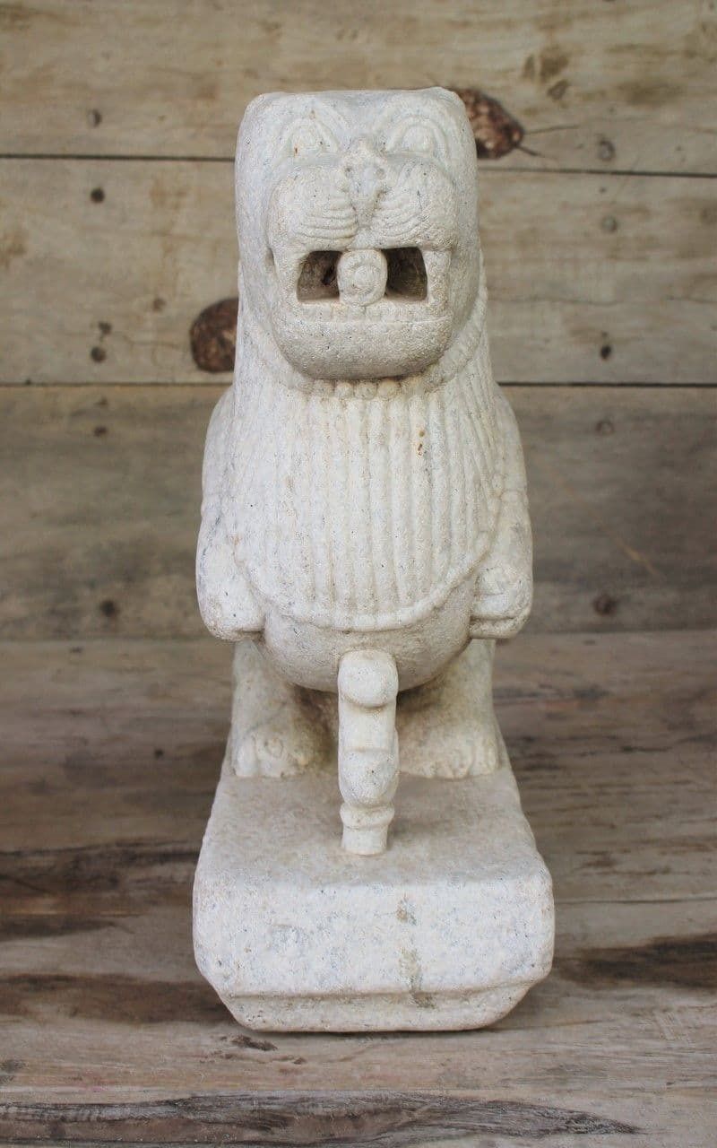 Marble Carving Of A Lion, Architectural Carving From A Hindu Temple, Mount Abu, Rajasthan photo for sale