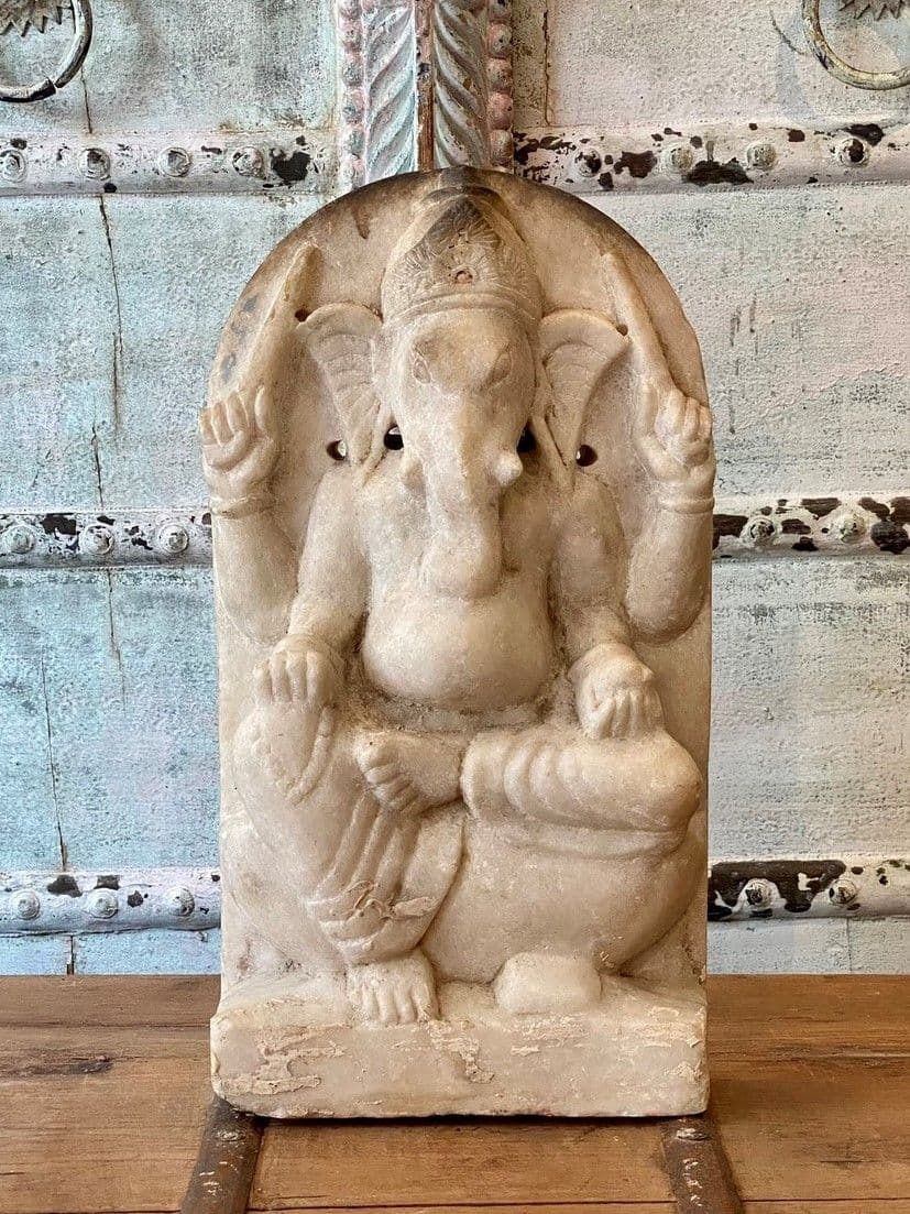 Ganesha Deity In White Marble, Western Rajasthan, Early 20th Century