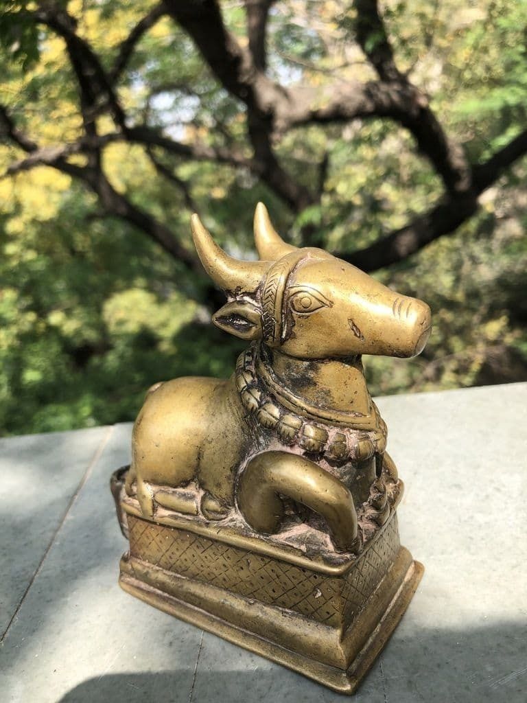 19th Century Hindu Temple Nandi, South India photo furniture