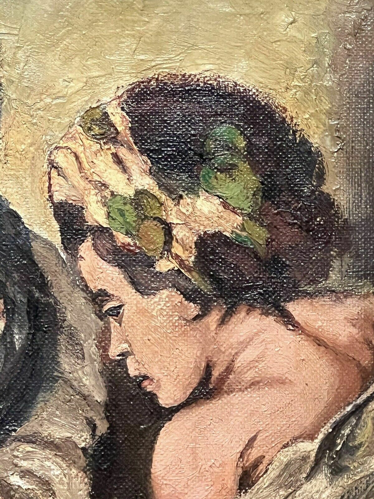 photo furniture Spanish School Oil Painting After Bartolome Murillo's 'Young Boys Playing Dice'