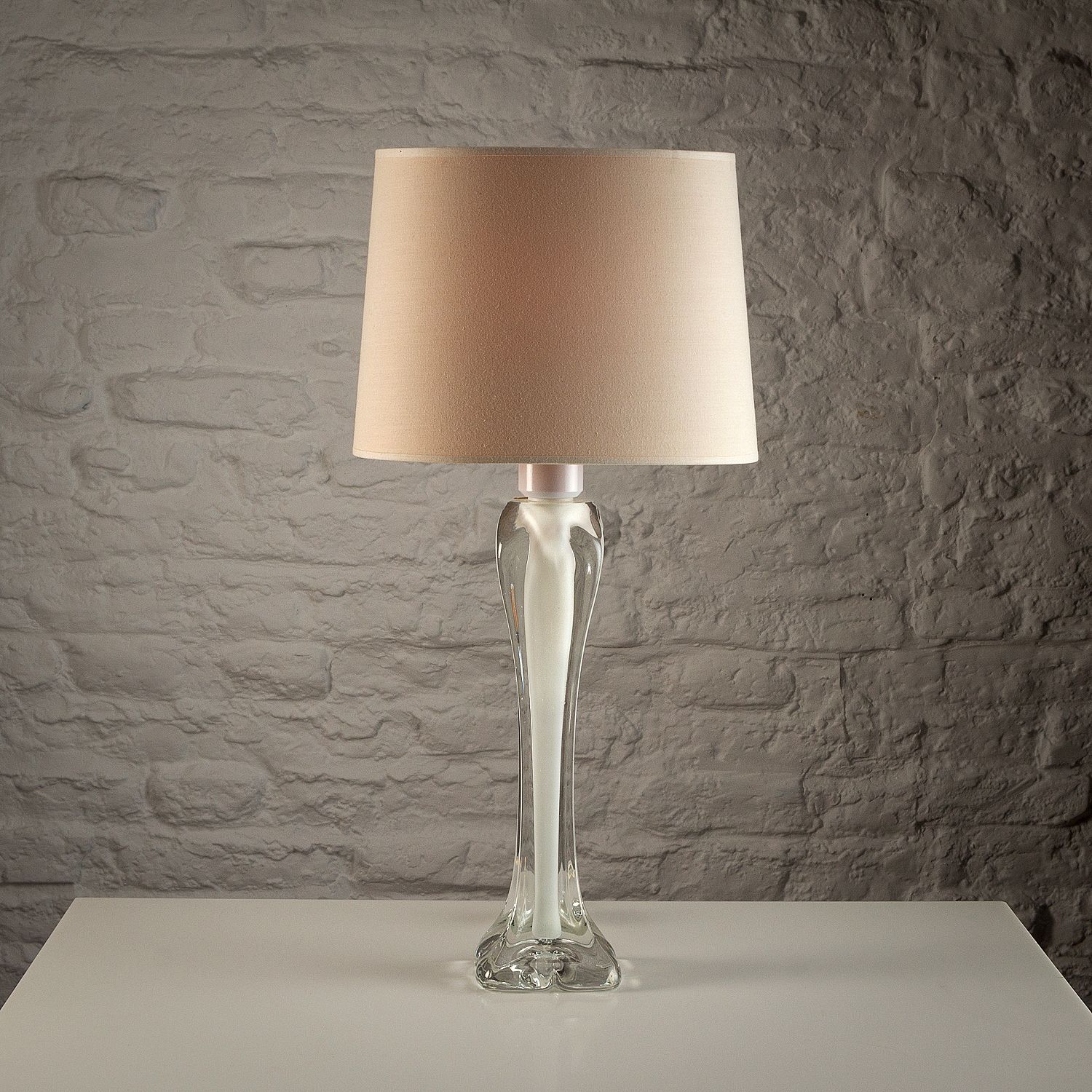 Glass Lamp By Paul Kedelv For Flygsfors Glasbruk, Sweden, 1960s photo furniture
