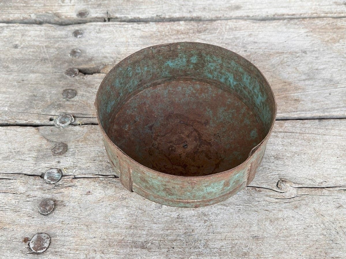 Old Iron Water Pot From The Thar Desert, Rajasthan photo furniture