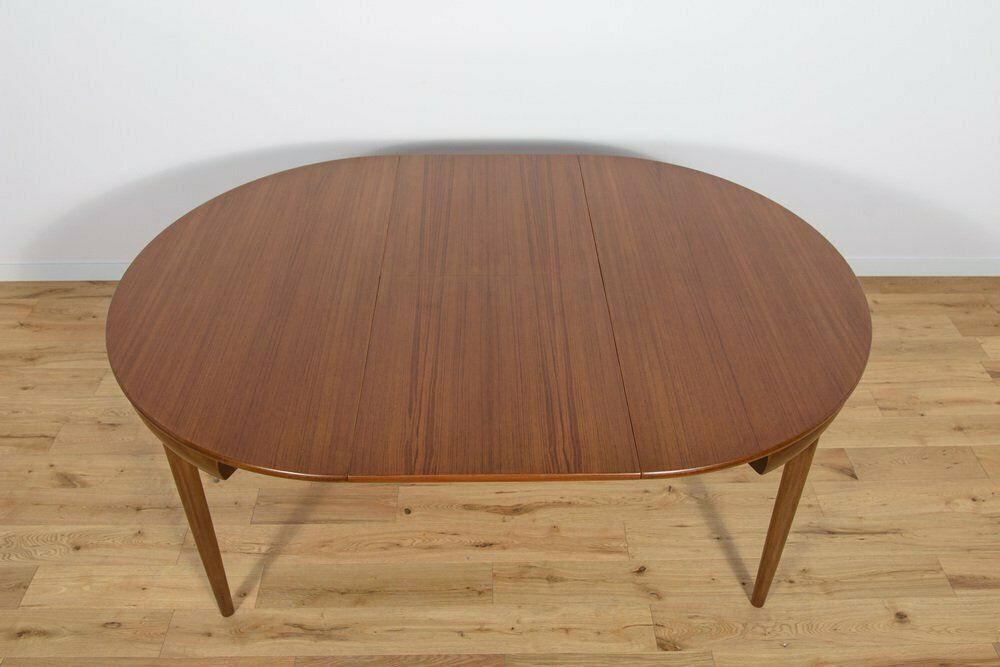 photo buy Mid Century Teak Dining Table & Chairs By Hans Olsen For Frem Røjle, 1960s, Set Of 5