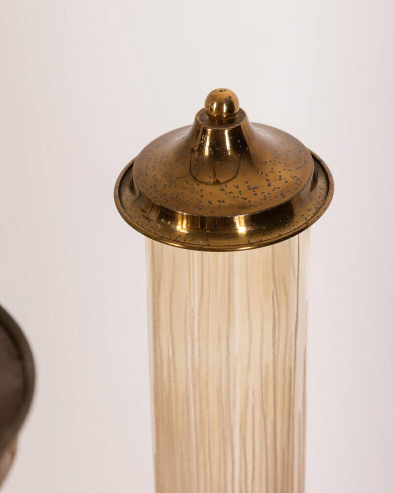 photo furniture Brass And Glass Chandelier, Japan, 1960s