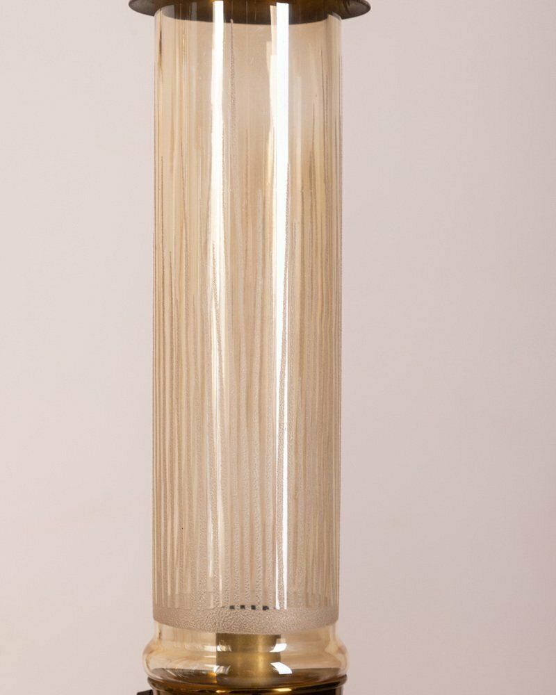 753.0 Brass And Glass Chandelier, Japan, 1960s photo