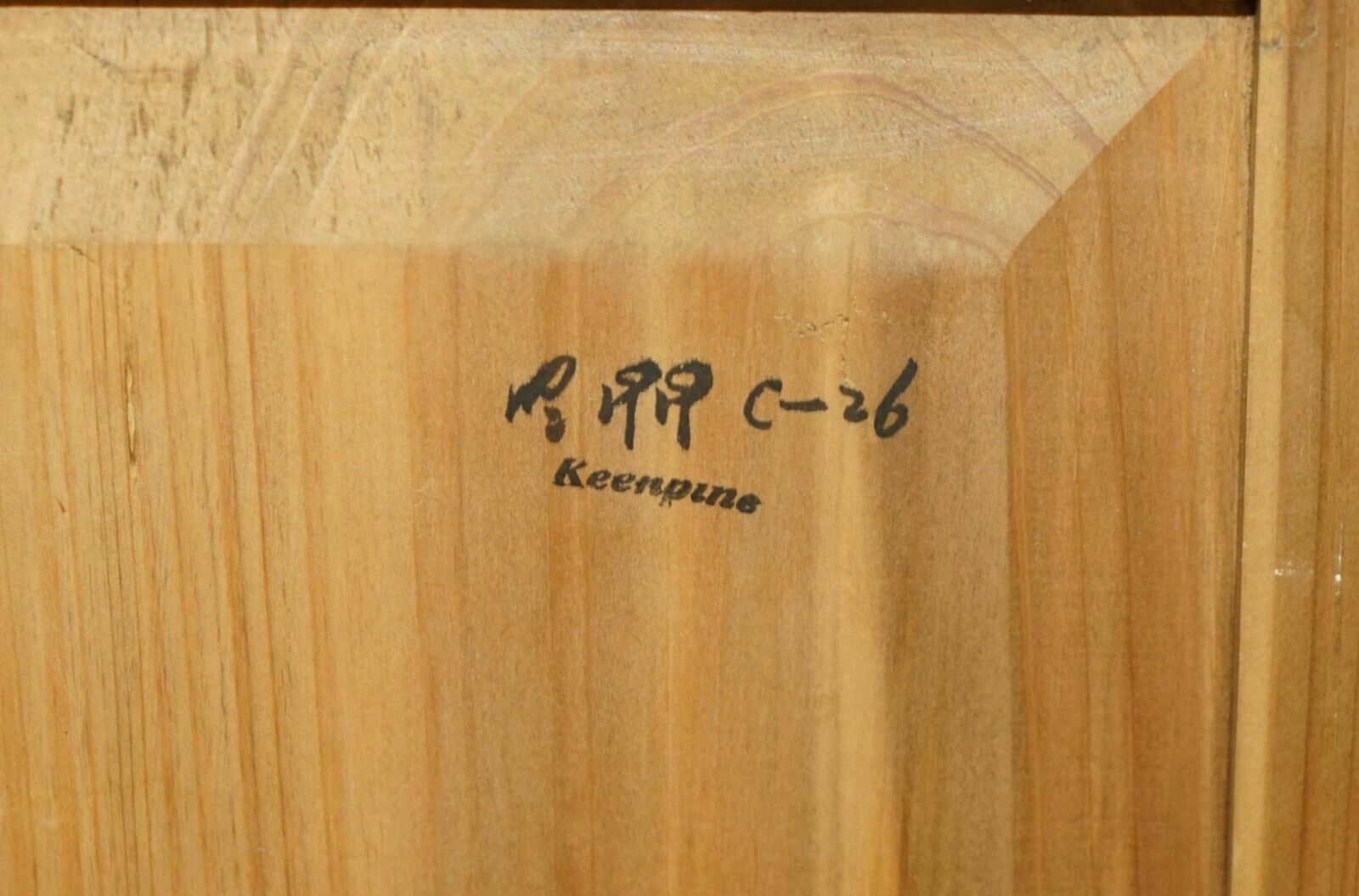 photo buy Exquisite Vintage Hand Carved Art Nouveau Pine Wardrobe Nude Nymphs Inside