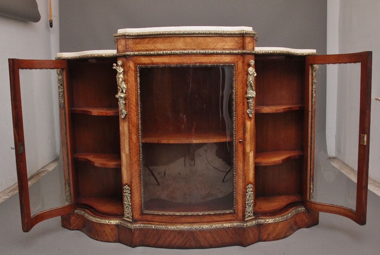 19th Century Kingwood And Marble Top Credenza photo for sale