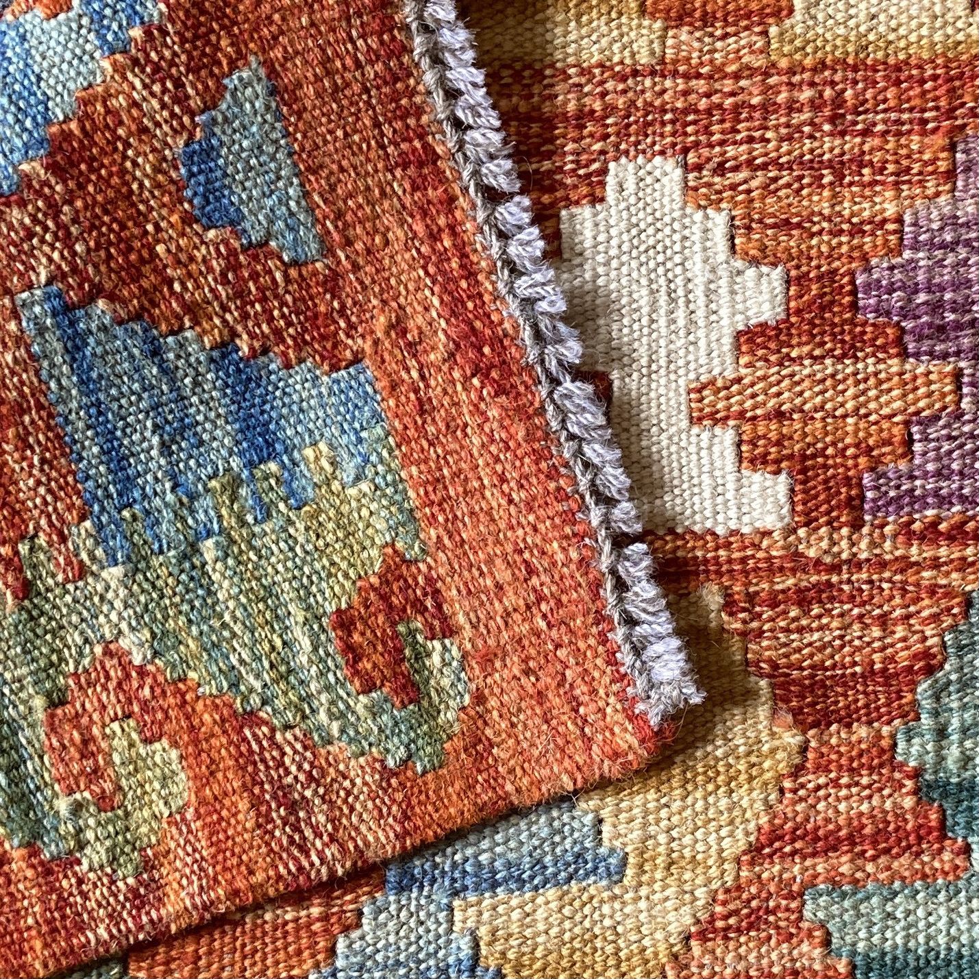 Vintage Turkish Anatolian Kilim, Circa 20th Century photo vintage