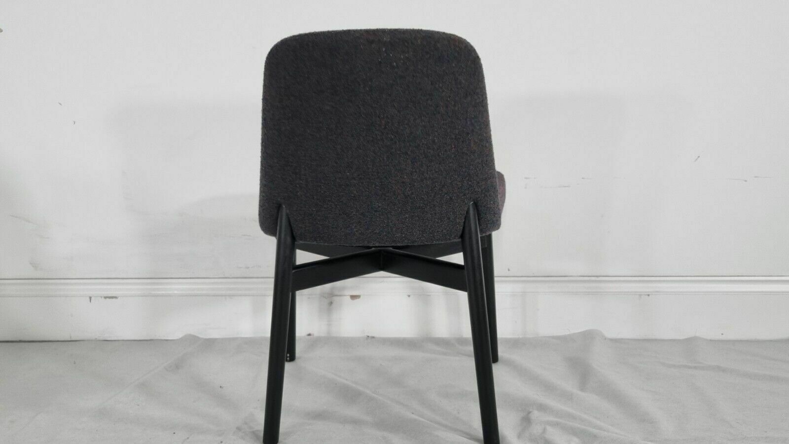 A Stunning Knoll Studio Krusin 016 Chair In A Charcoal Boucle Fabric photo buy