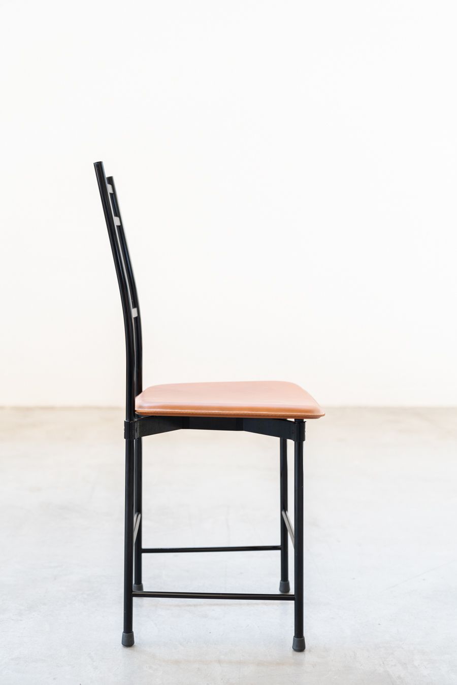 Brown Leather & Aluminum Dining Chairs From Ycami, 1980s, Set Of 6 photo Furniture