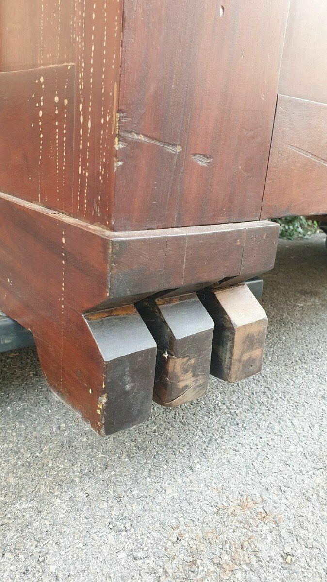 Furniture Large Jungendstil Bench, From Center, Late 19th Early 20th Century photo