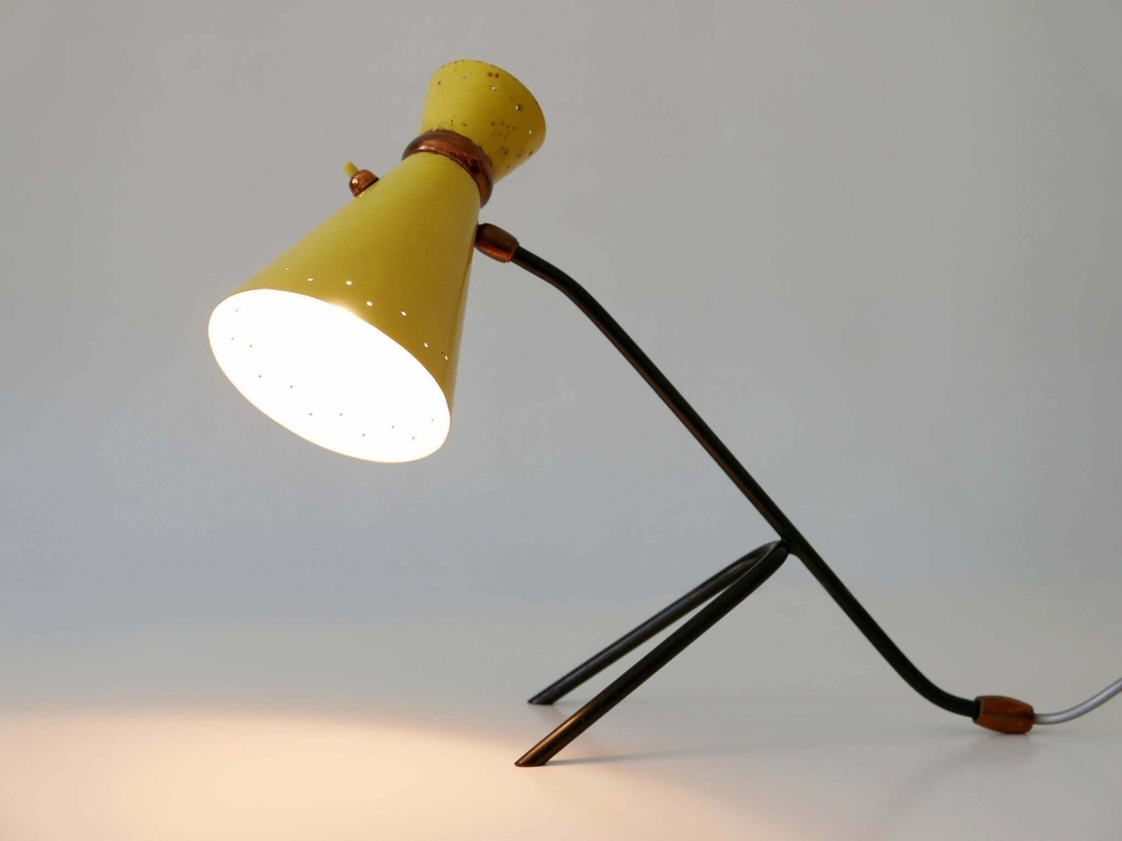 Rare And Lovely Mid Century Modern Diabolo Table Lamp Desk Light Italy 1960s photo furniture