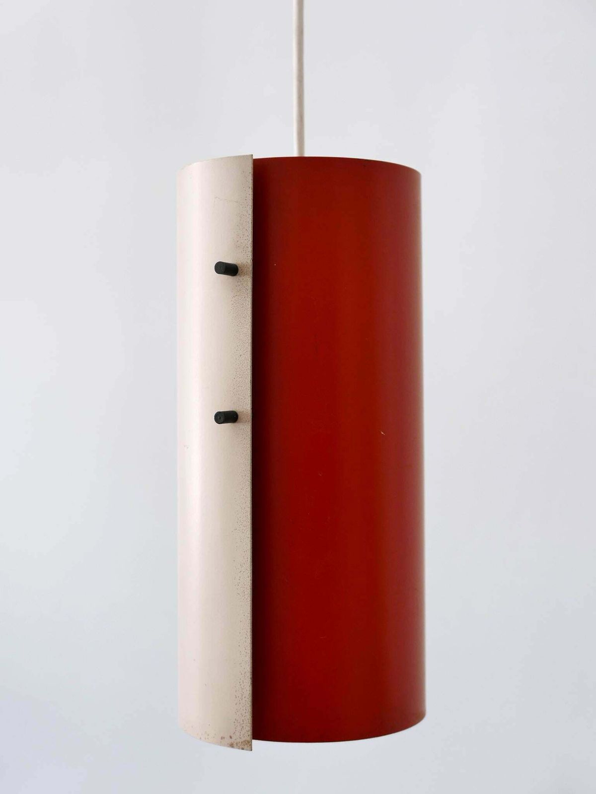 photo vinterior Lovely Midcentury Modern Bi Colour Pendant Lamps Or Hanging Lights Germany 1960s