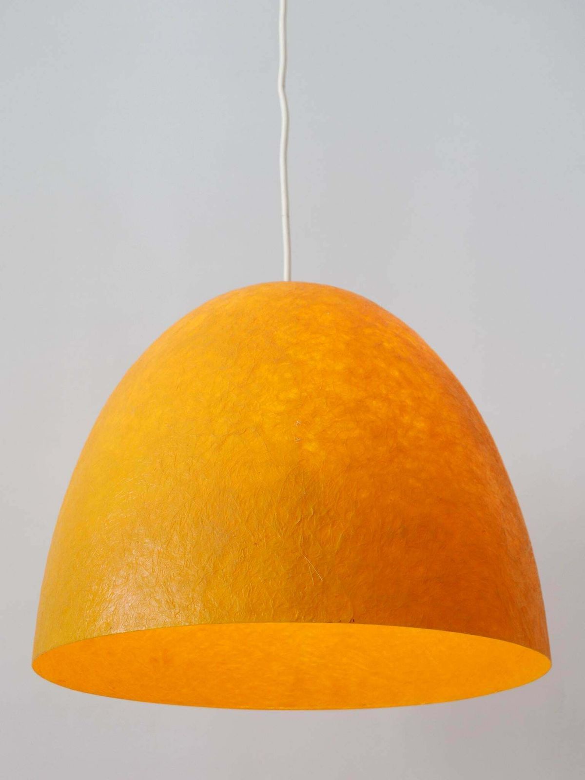 Rare Mid Century Modern Fibreglass Pendant Lamp Or Hanging Light Germany 1970s photo furniture