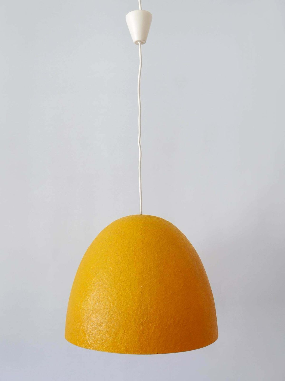 Rare Mid Century Modern Fibreglass Pendant Lamp Or Hanging Light Germany 1970s photo for sale