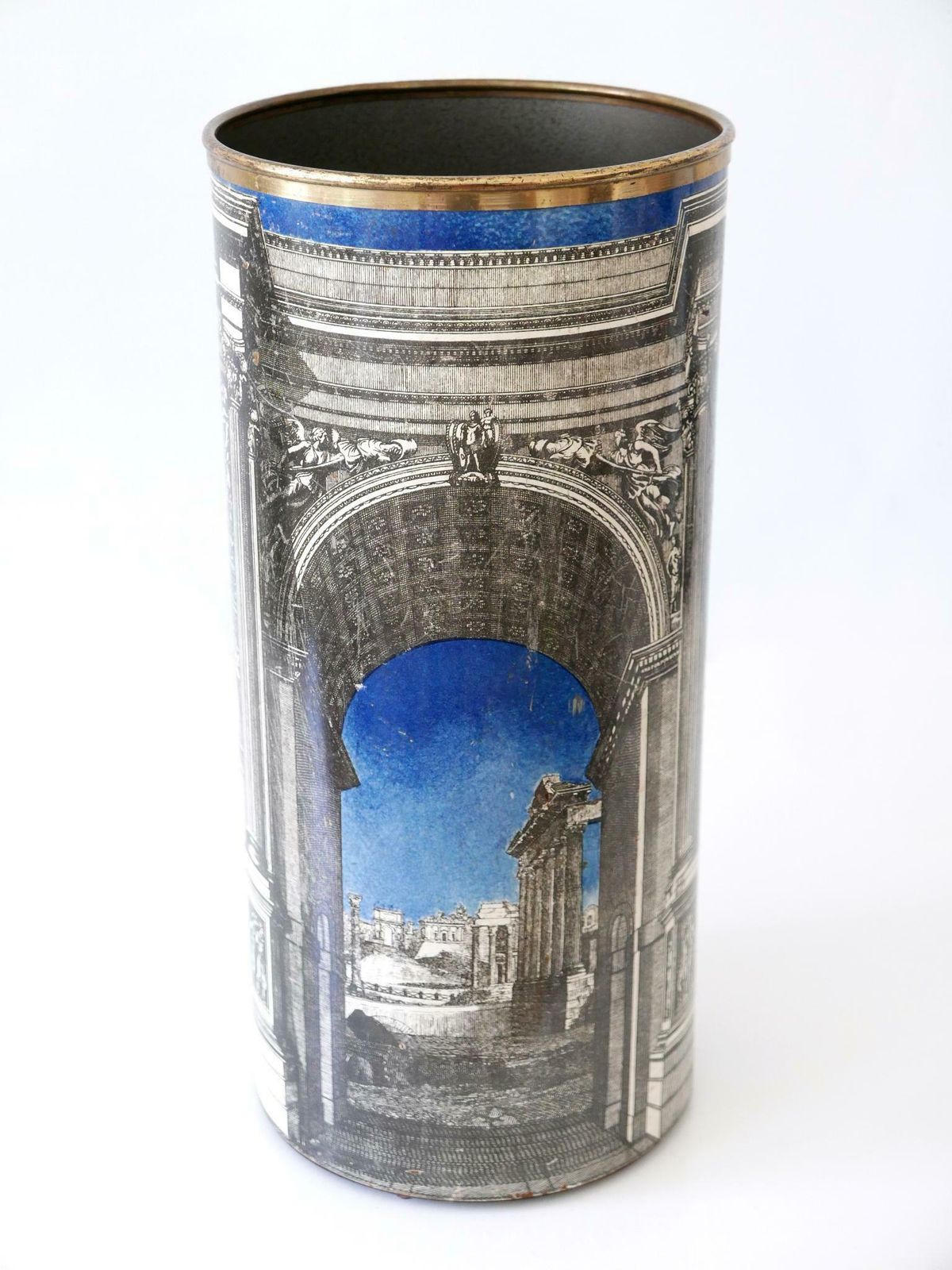 Early Mid Century Modern 'Roman Arch' Umbrella Stand By Piero Fornasetti 1950s photo furniture