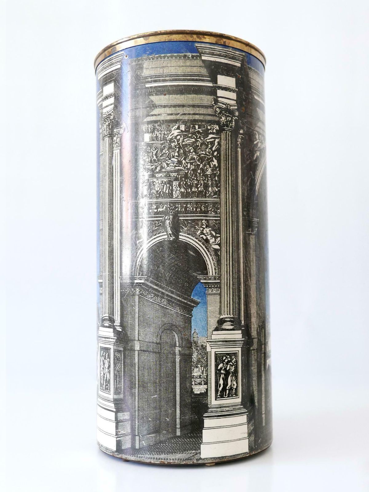 photo vinterior Early Mid Century Modern 'Roman Arch' Umbrella Stand By Piero Fornasetti 1950s