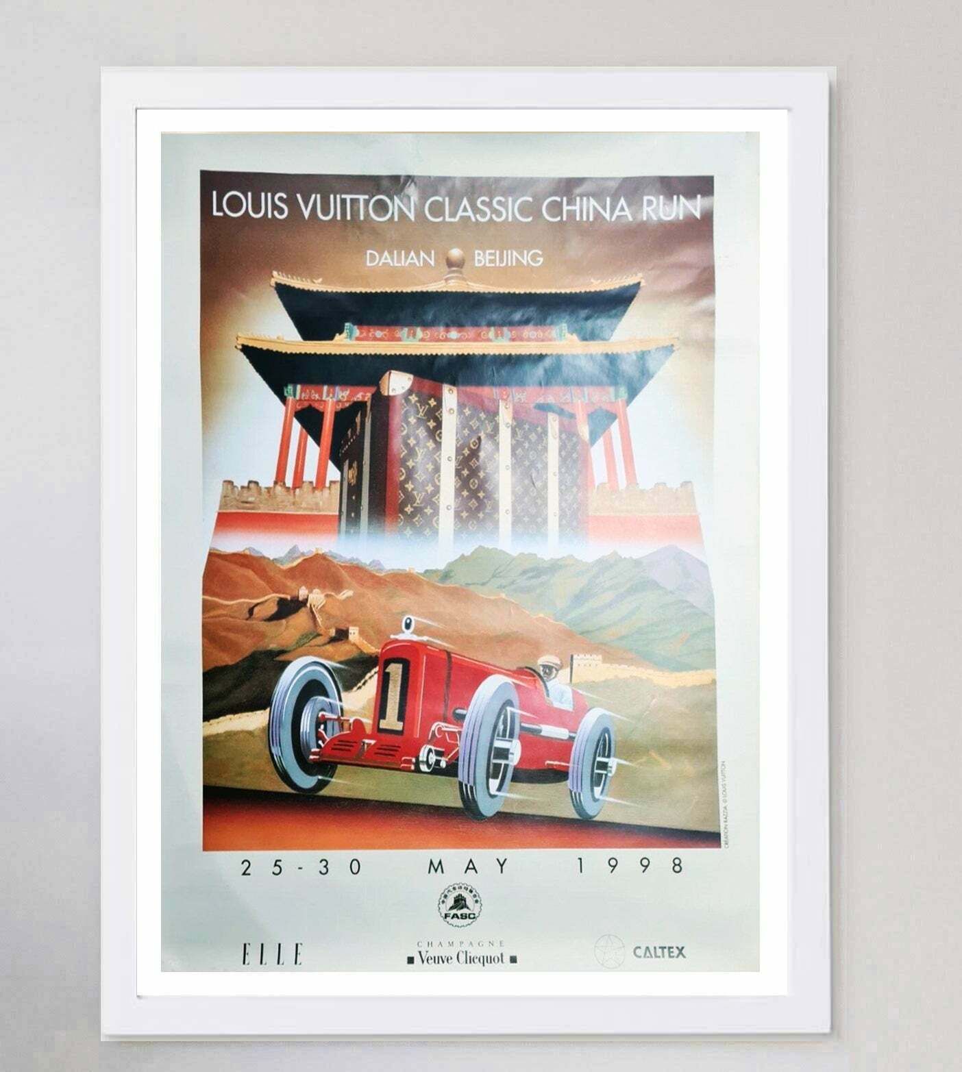 Louis Vuitton Classic China Run 1998 Original Vintage Poster photo for sale