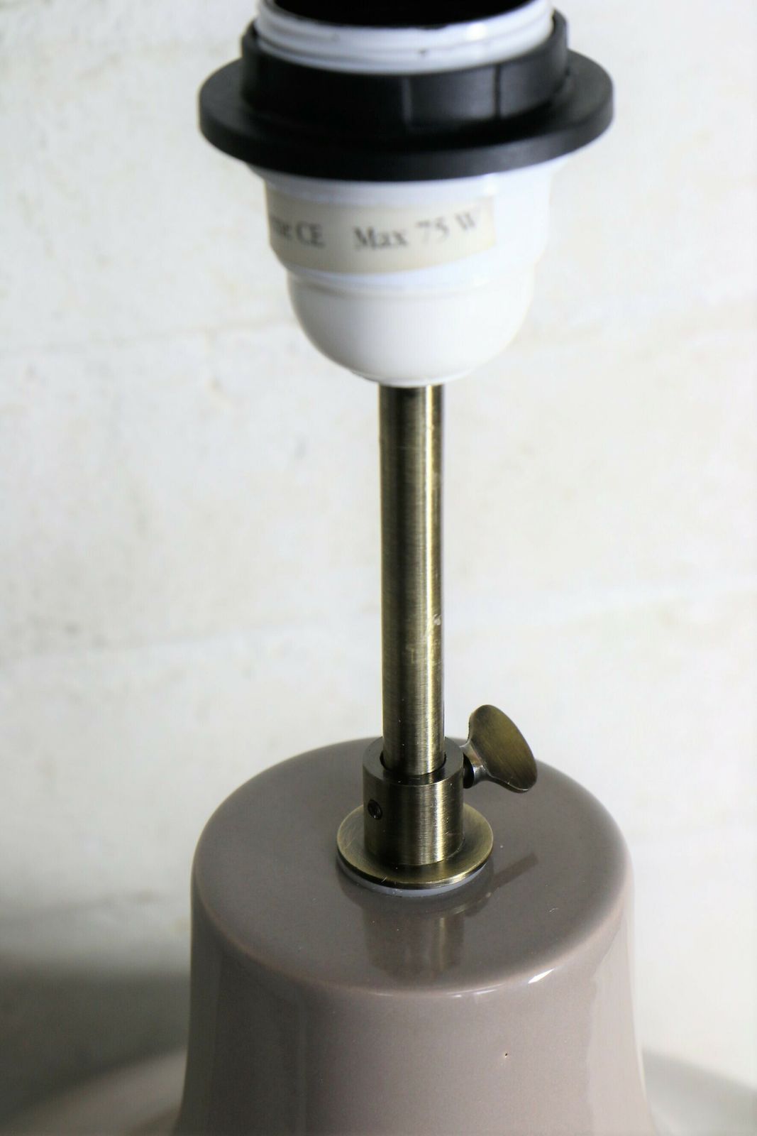 Vintage Table Lamp Fdc Faïencerie De Charolles French Ceramic Lamp 1980's photo vintage