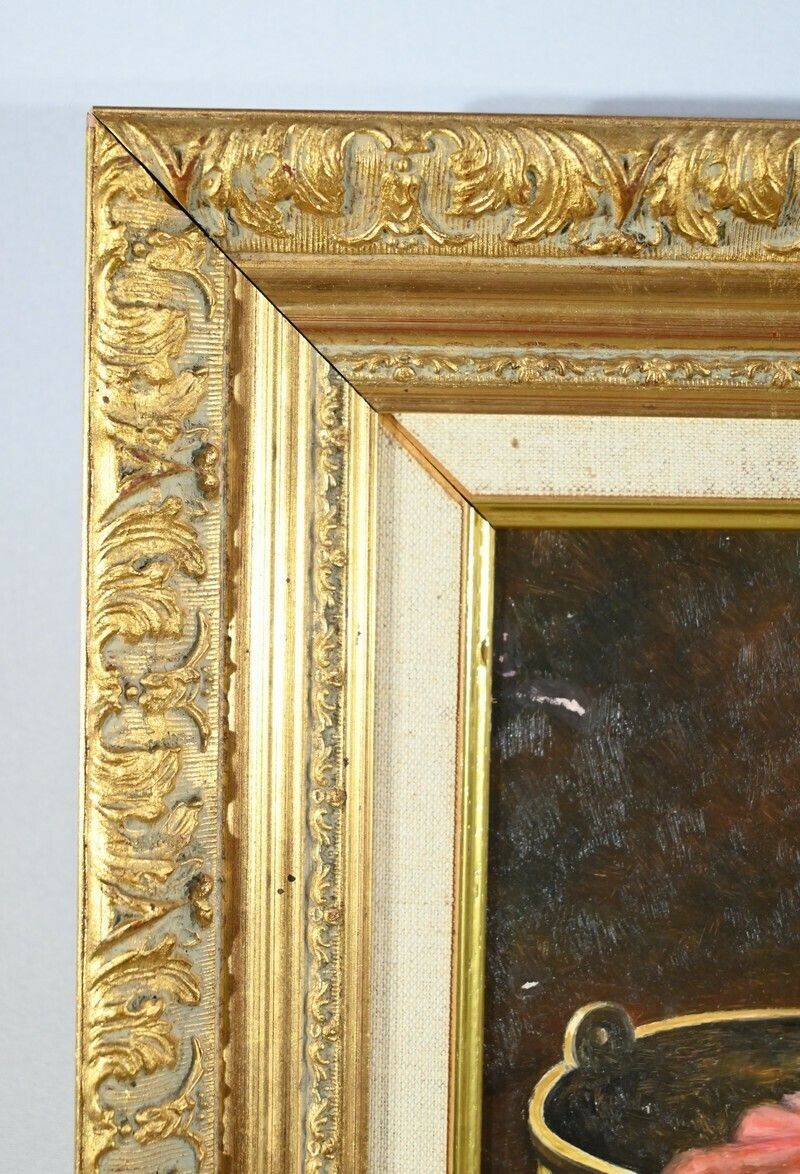 877.56 Oil On Canvas, Signed R.Hervé   2nd Part 20th Century photo