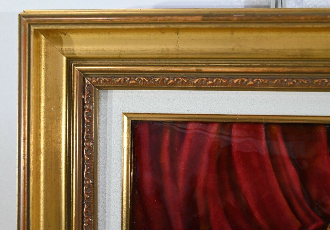 photo furniture Enamelled Painting After C.Jalabert, Signed R.Bonhomme   1950