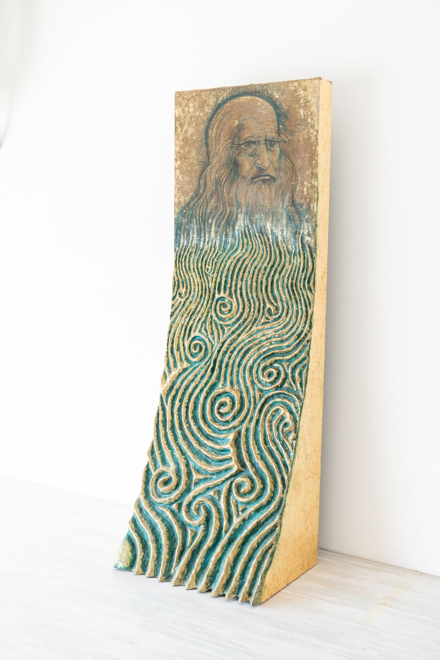 Vorticoso Vinci Portrait, Artist Nicola Tuniz, 2019, Artist Nicola Tuniz, 2019