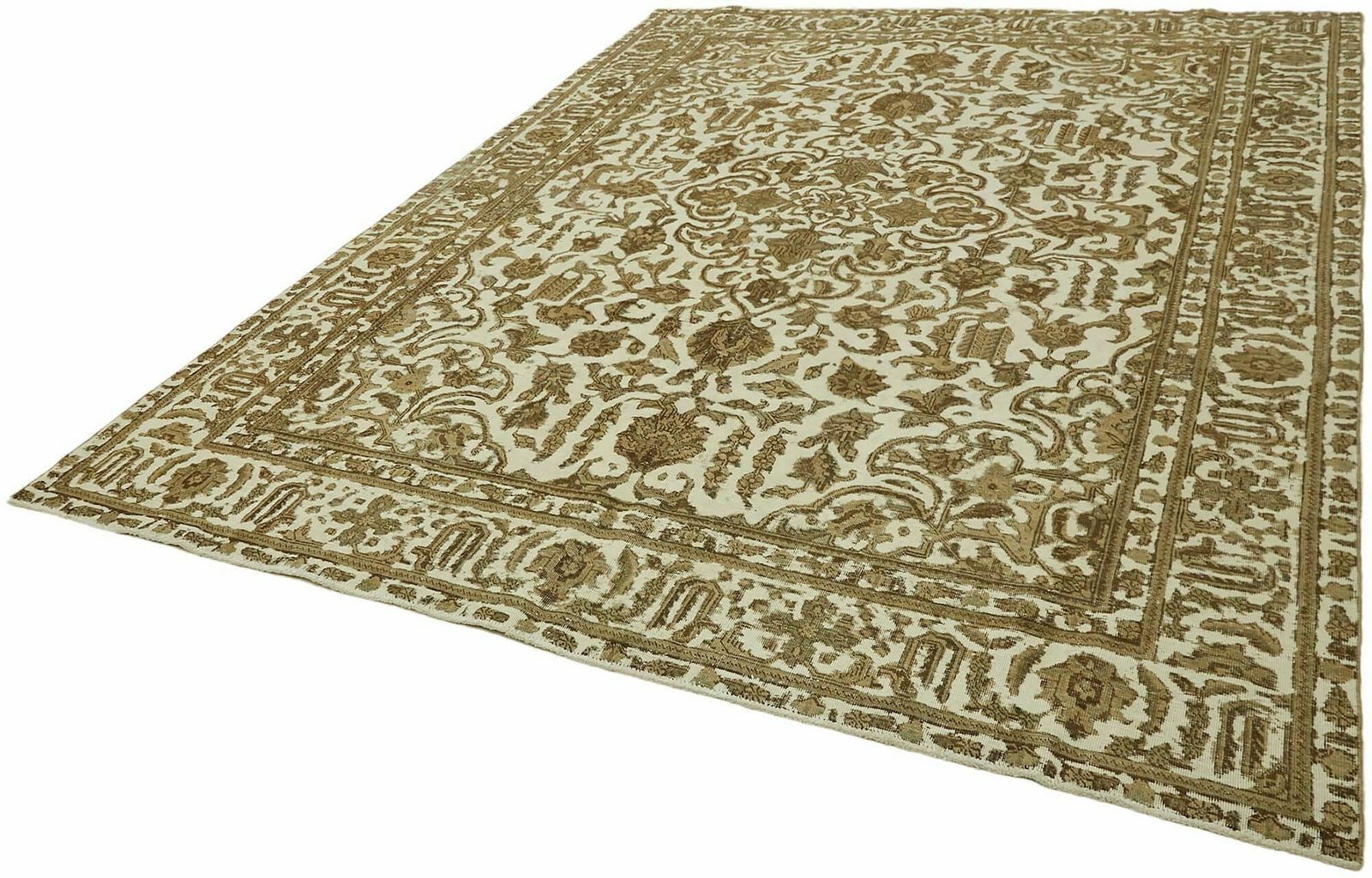 Handmade Beige 1980's Vintage Large Area Rug ( 330 X 250 Cm ) photo for sale