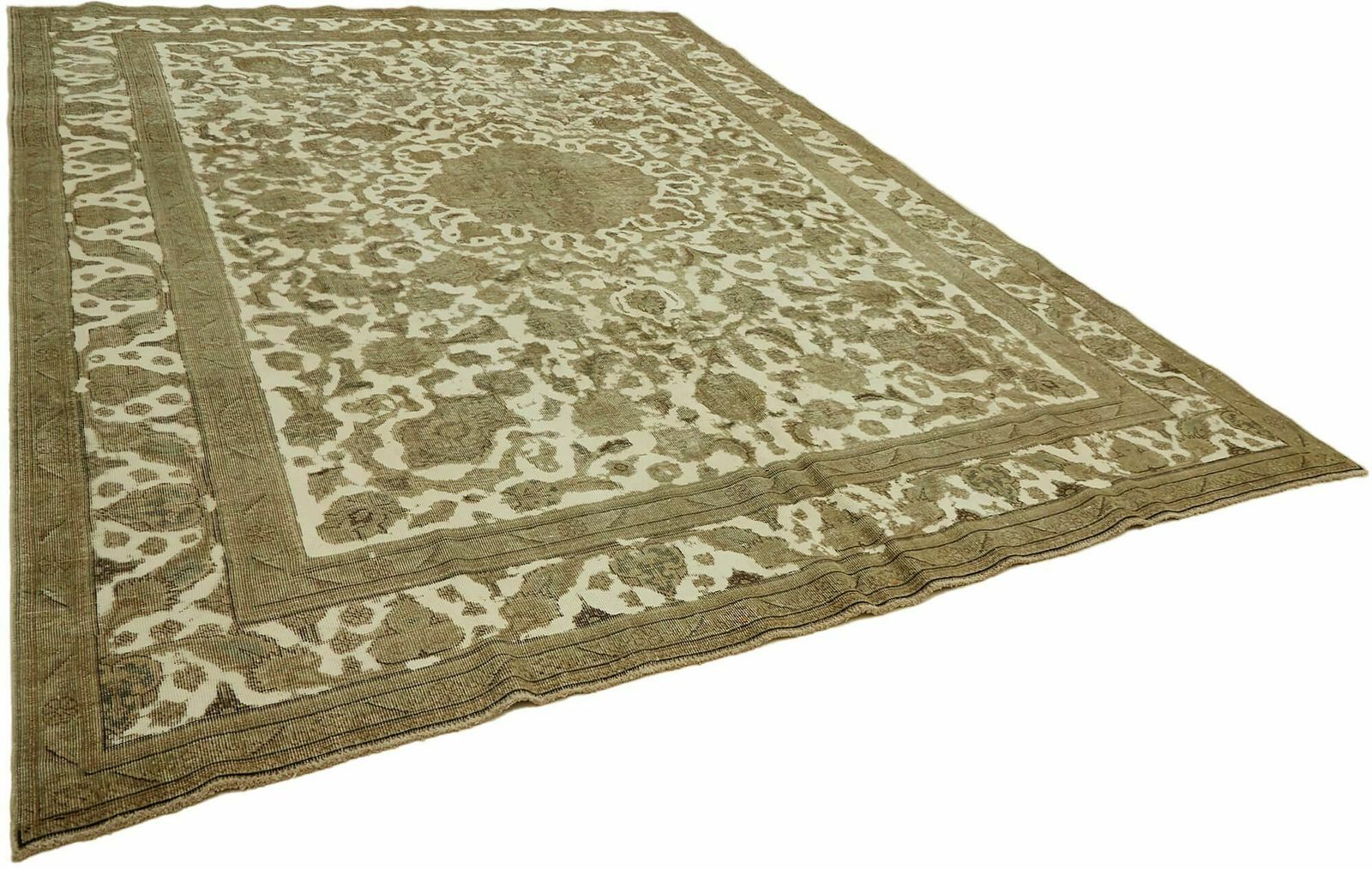 Handmade Beige 1980's Vintage Large Area Rug ( 395 X 300 Cm ) photo furniture