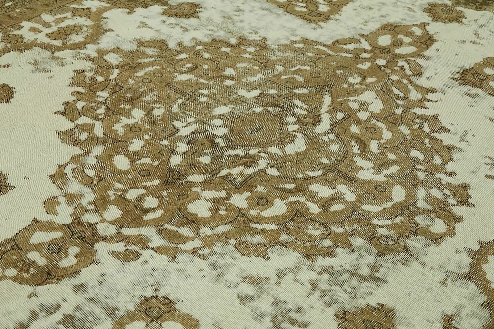 Handgemaakt Beige Vintage Groot Vloerkleed ( 365 x 290 cm ) photo 3396.0