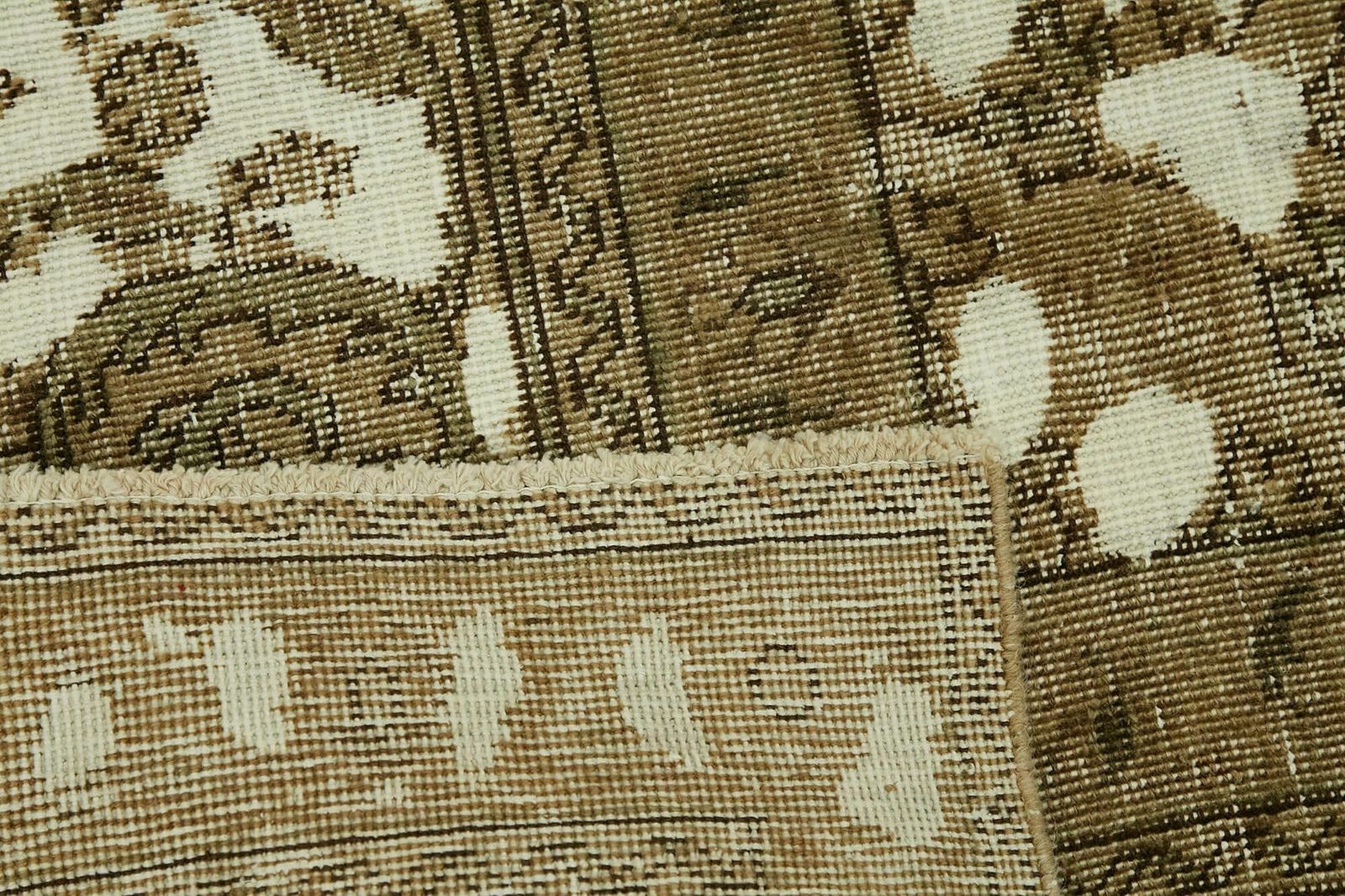 Handgemaakt Beige Vintage Groot Vloerkleed ( 365 x 290 cm ) photo buy