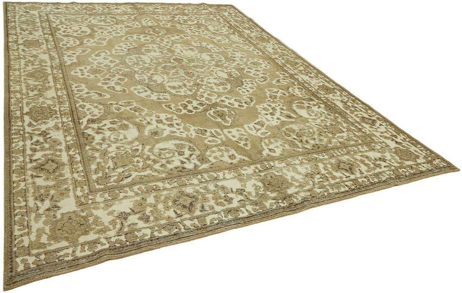 Handmade 1980's Beige Vintage Large Area Rug ( 374 X 286 Cm ) photo furniture