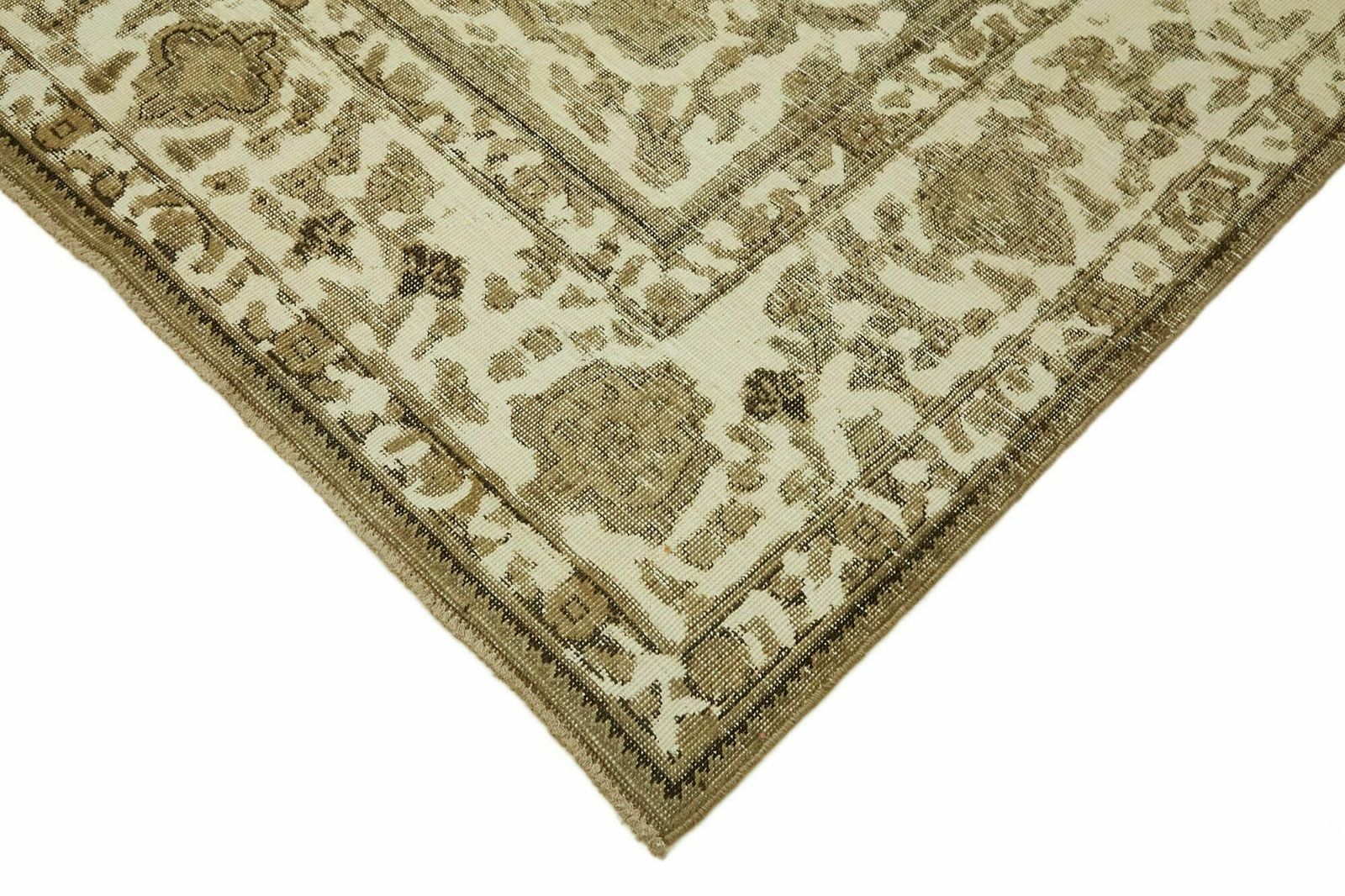 Handmade 1980's Beige Vintage Large Area Rug ( 374 X 286 Cm ) photo Textiles