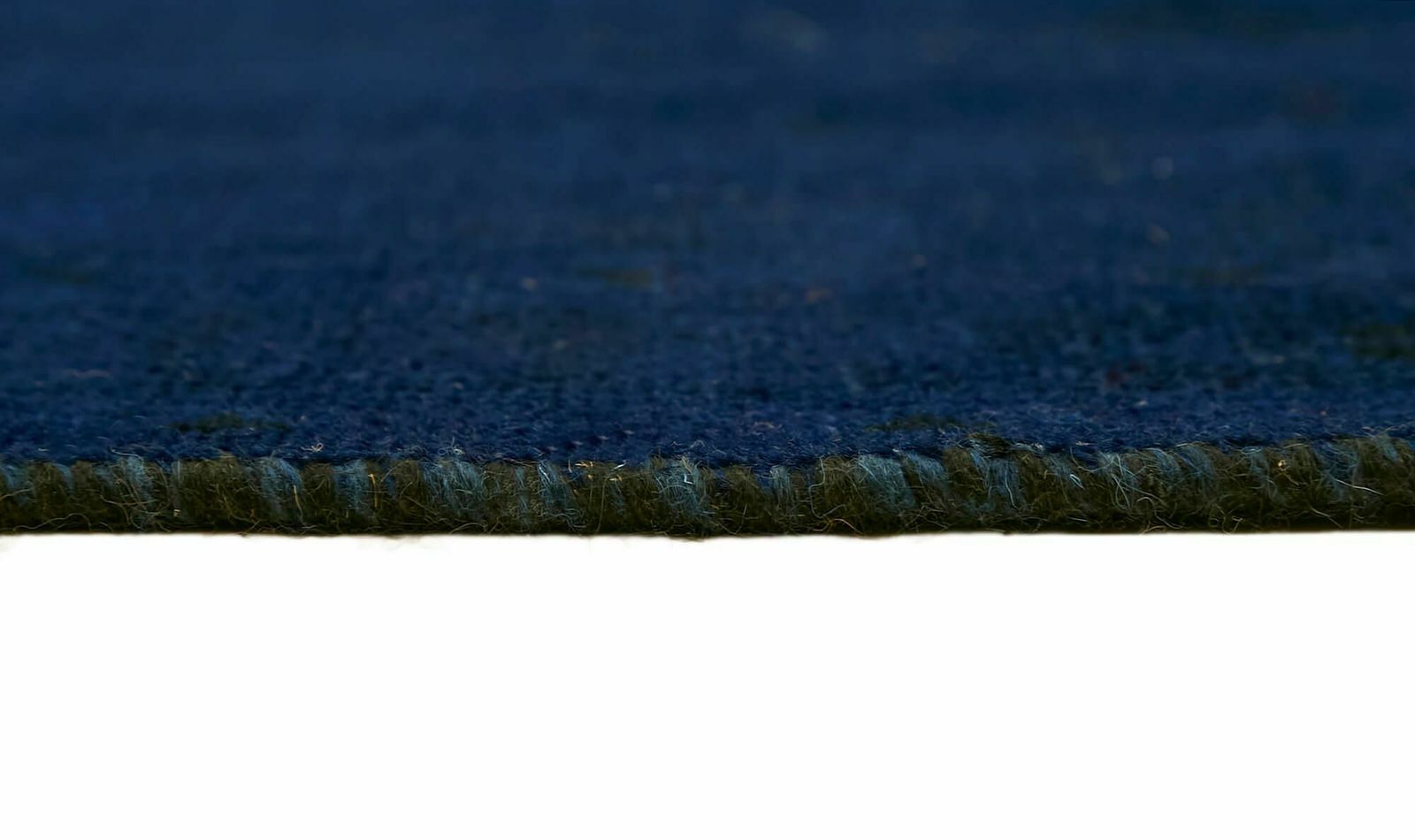 Handmade Blue Over Dyed Large Vintage Area Rug, Late 20th Century ( 330 X 244 Cm ) photo vintage