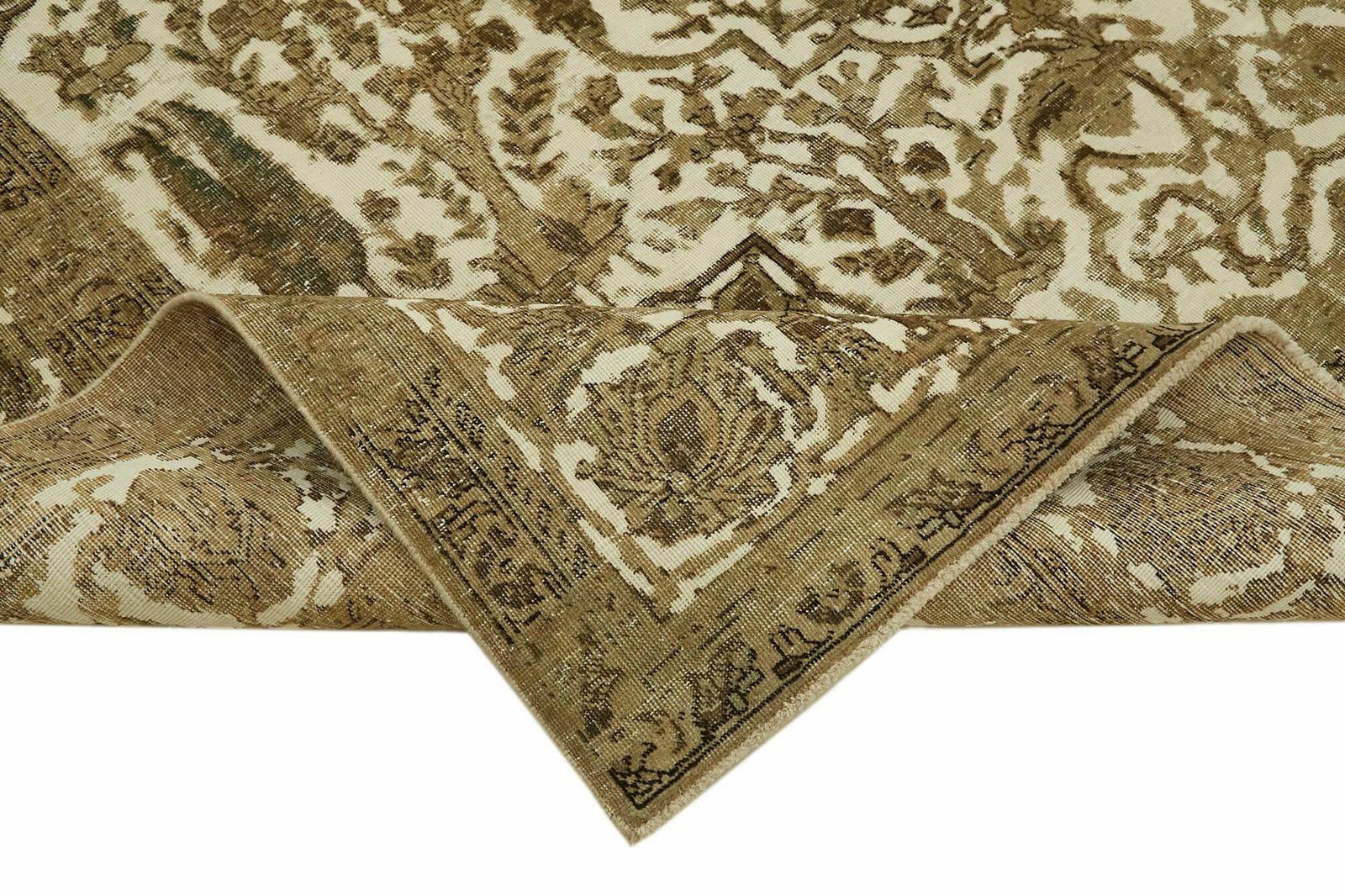 Handmade Decorative Beige Vintage Large Area Rug ( 380 X 284 Cm ) photo vinterior