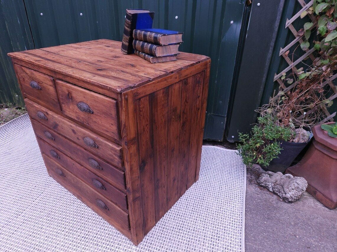 Late 19th / Early 20th Century Industrial Chest Of Drawers photo for sale