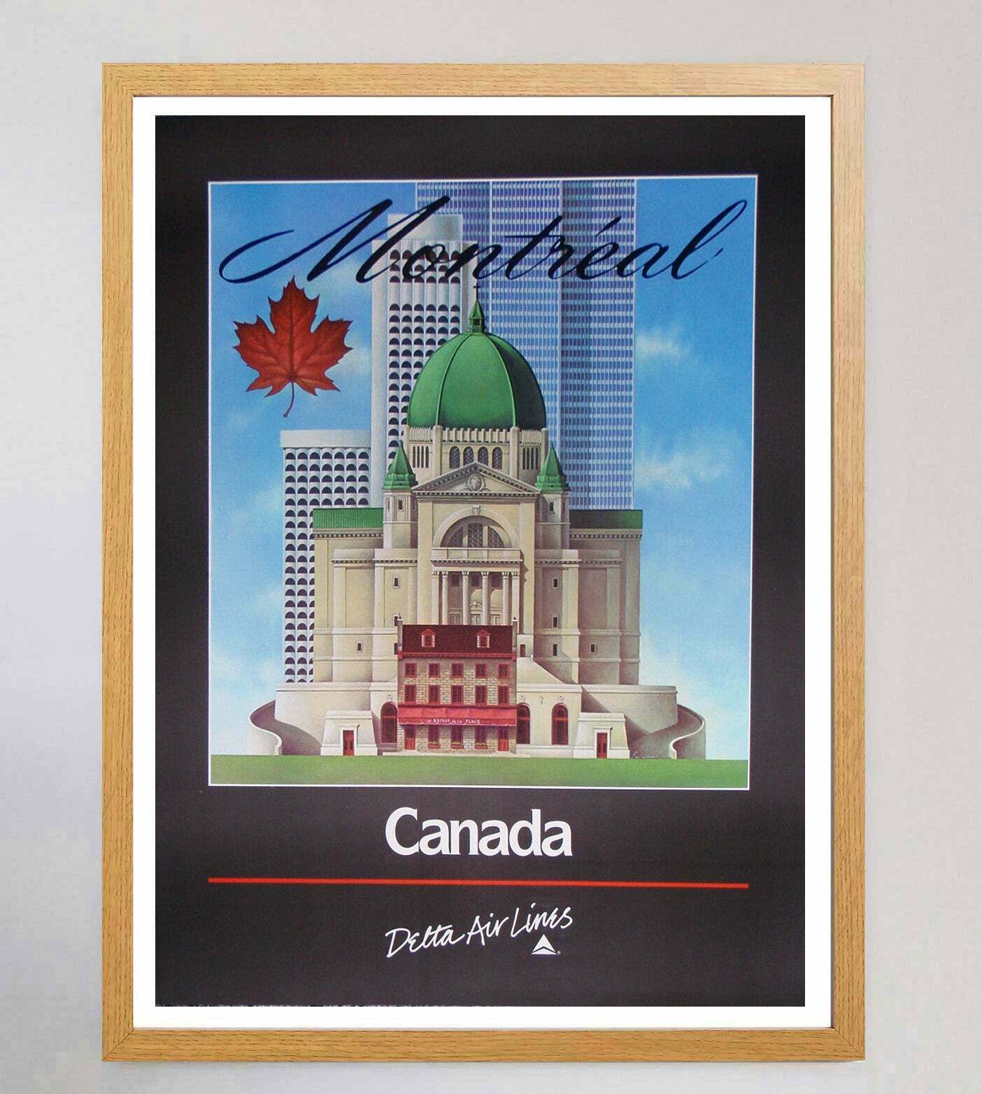 Canada   Delta Air Lines Original Vintage Poster photo Art