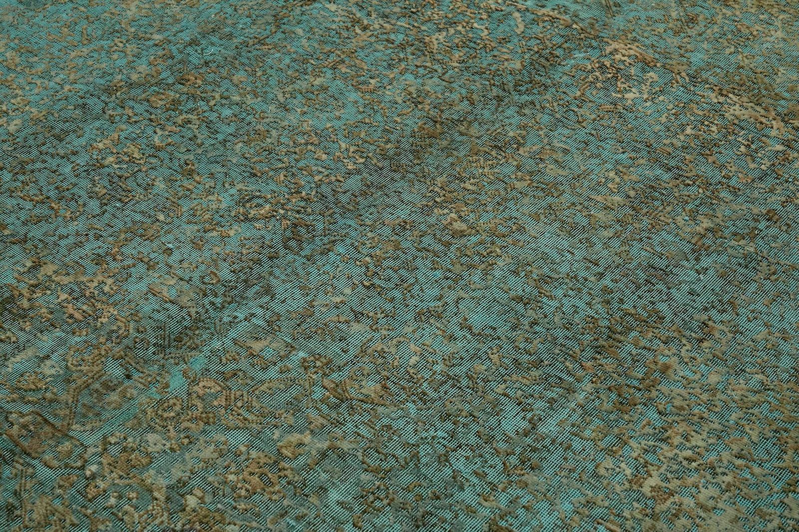 Handmade Turquoise Over Dyed Large Area Rug ( 319 X 232 Cm ) photo 2375.0