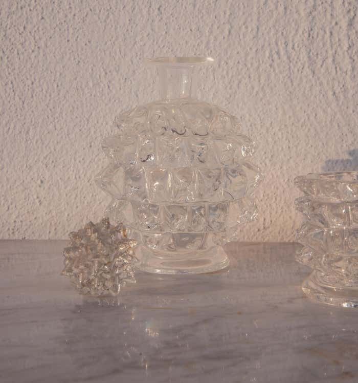 Set Of 4 Ercole Barovier Rostrato Murano Italian Glass Vase For Barovier & Toso photo 1125.0
