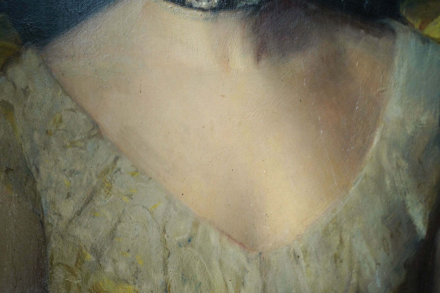 photo vinterior Robert Edward Morrison (1852 1925); A Good Oil On Canvas Portrait Of A Lady Dated To 1889
