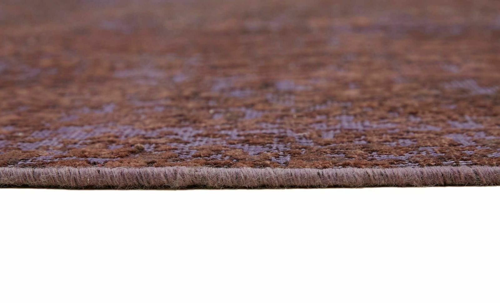 Handmade 1980's Purple Over Dyed Large Area Rug ( 387 X 295 Cm ) photo vintage